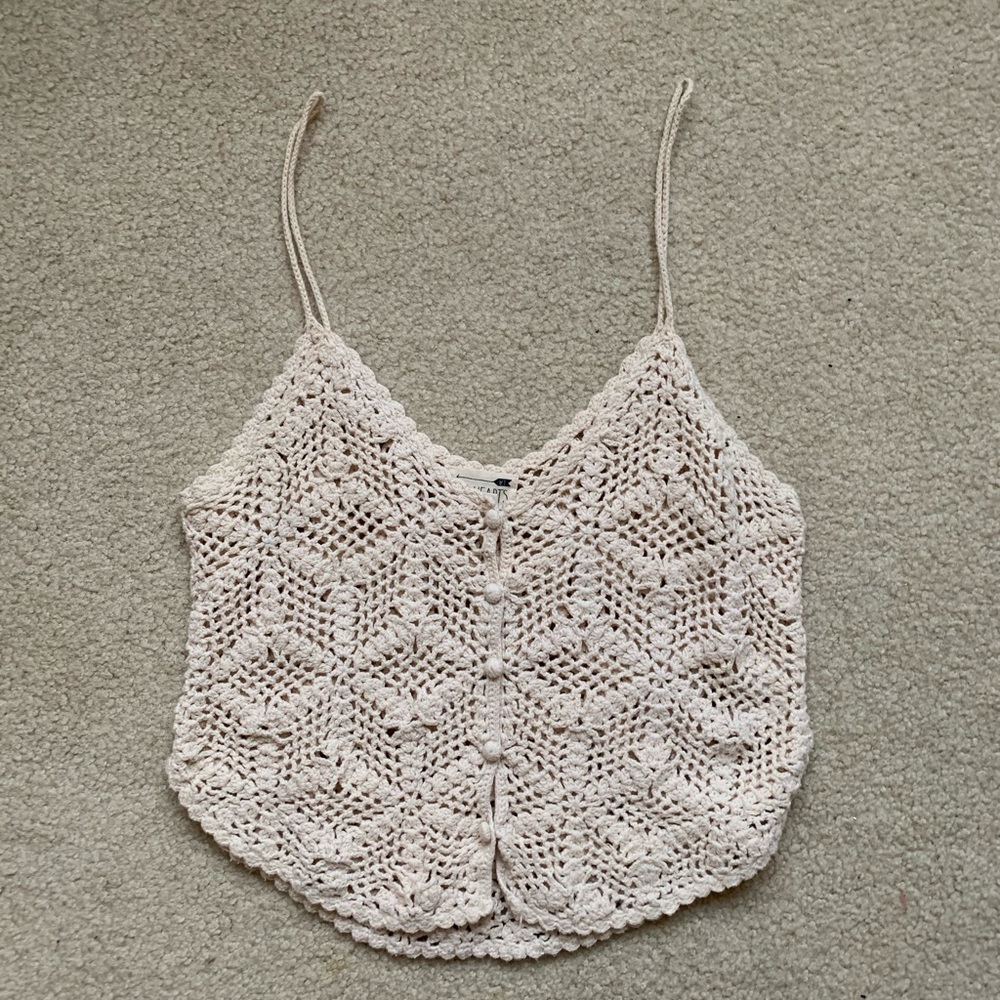 Crocheted tank top